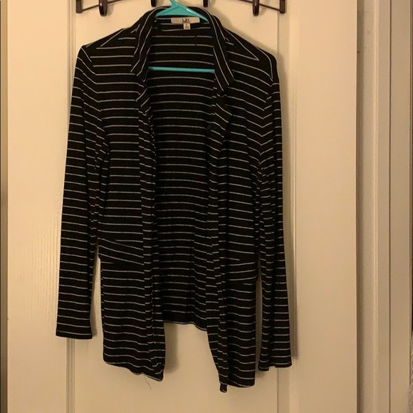 Black and white striped blazer - Picture 1 of 5